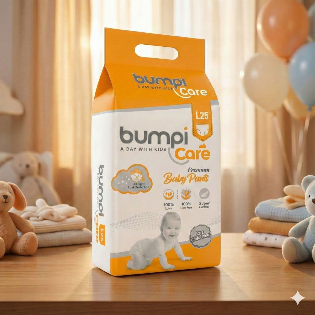 Premium Extra Absorb Baby Diapers Pants (L Size, 25 Pants) Free 30pcs Poop Bags Ultra Soft, Breathable, Pant Style & Leak-Proof Diapers for Babies 9-14 kg, Rash-Free Comfort